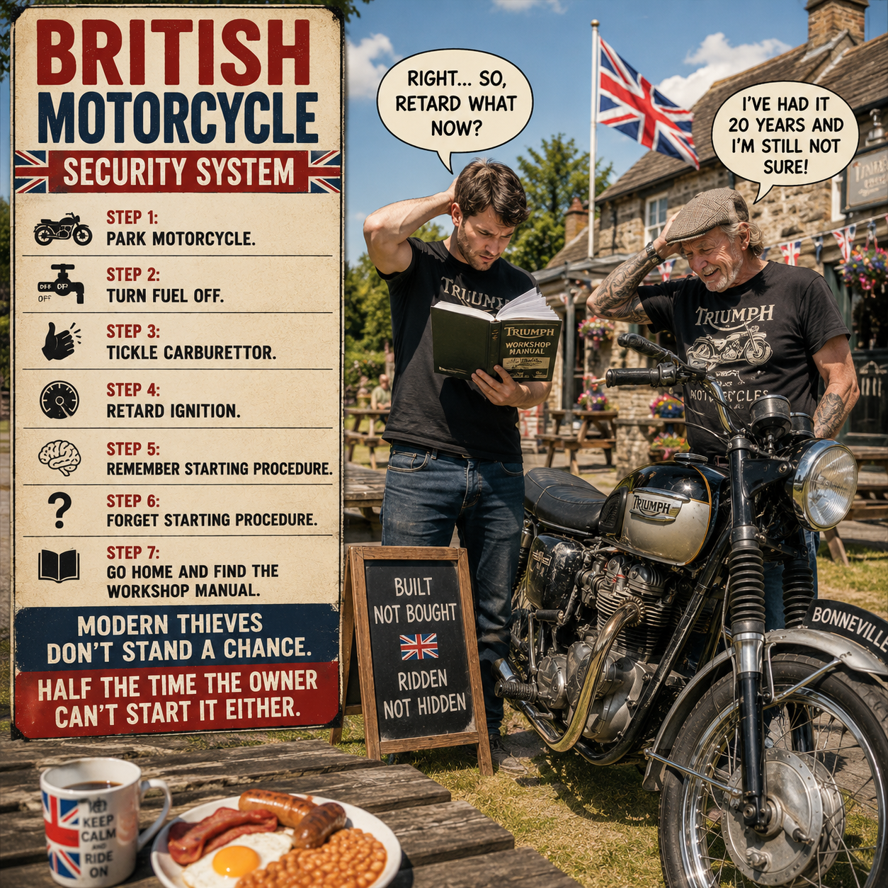 British Motorcycle Security System