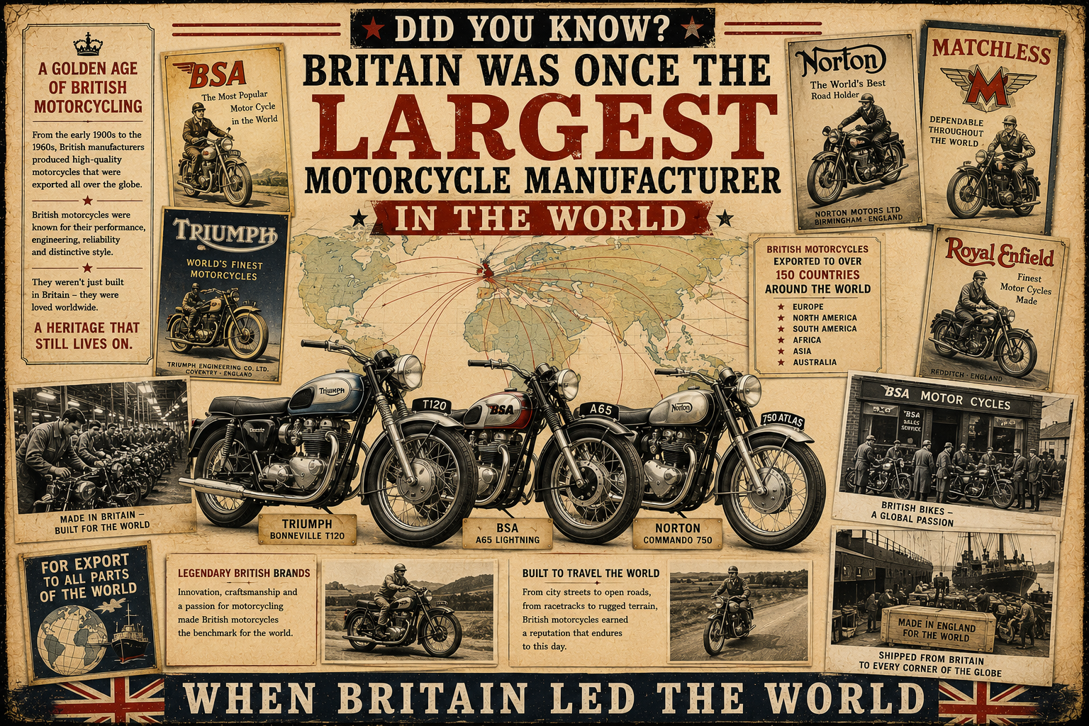 Did you know Britain was once the largest motorcycle manufacturer in the world?