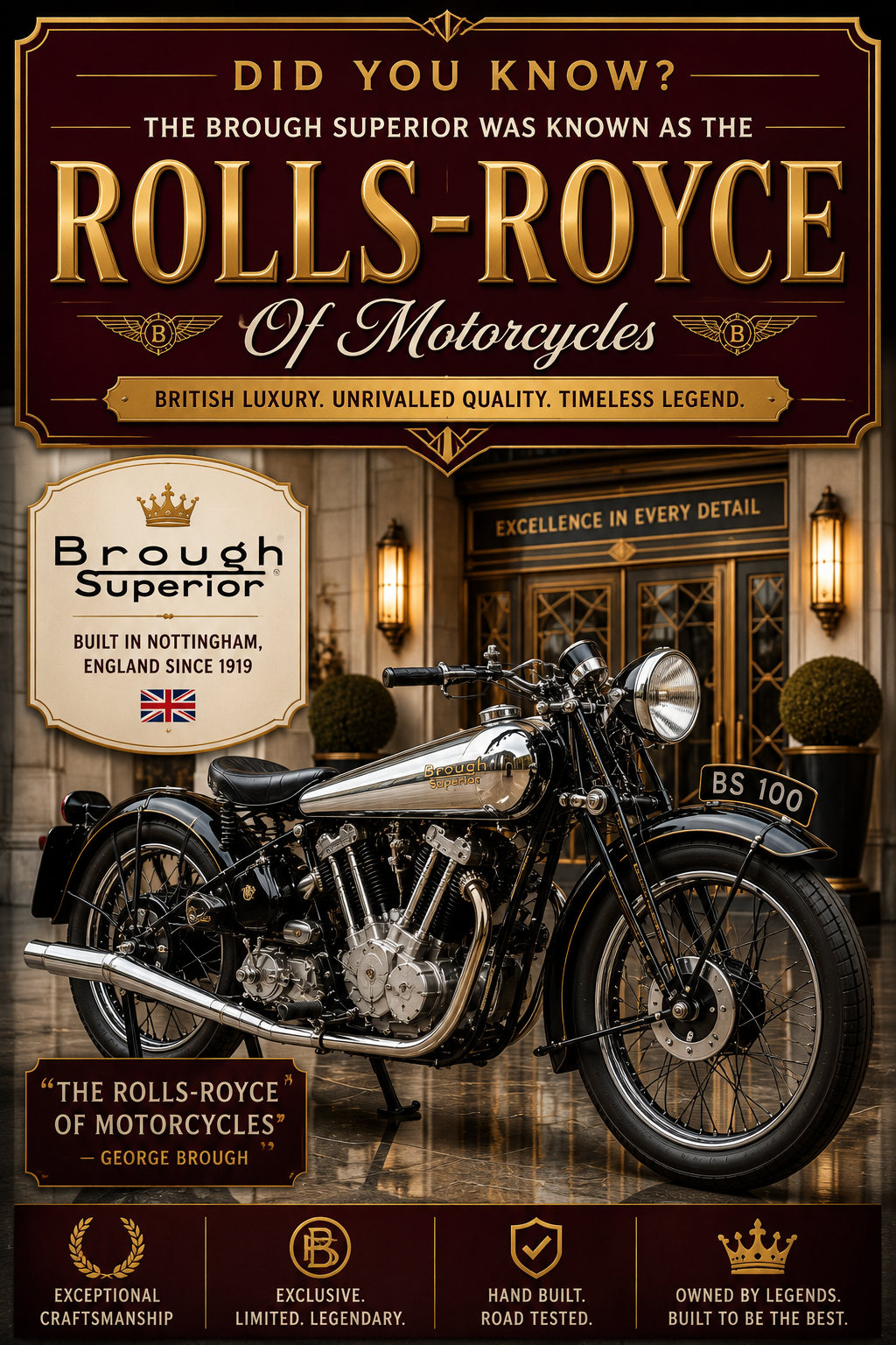 Did You Know The Brough Superior Was Known As The Rolls-Royce Of Motorcycles