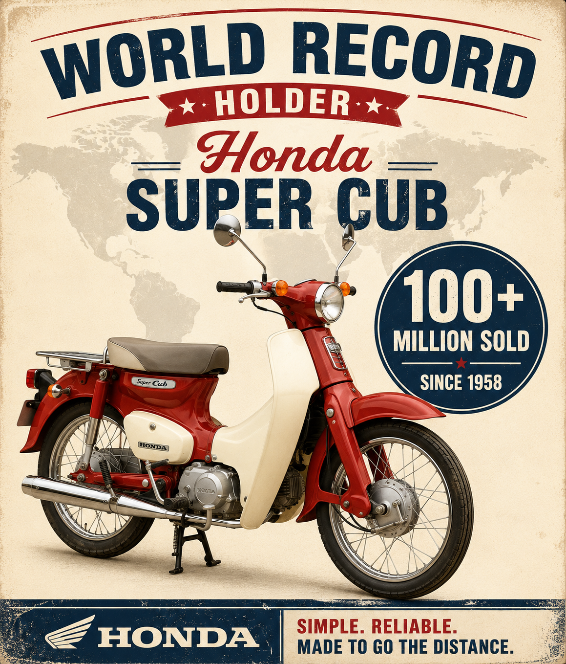Did You Know The Honda Cub Is The Best-Selling Vehicle Ever Made