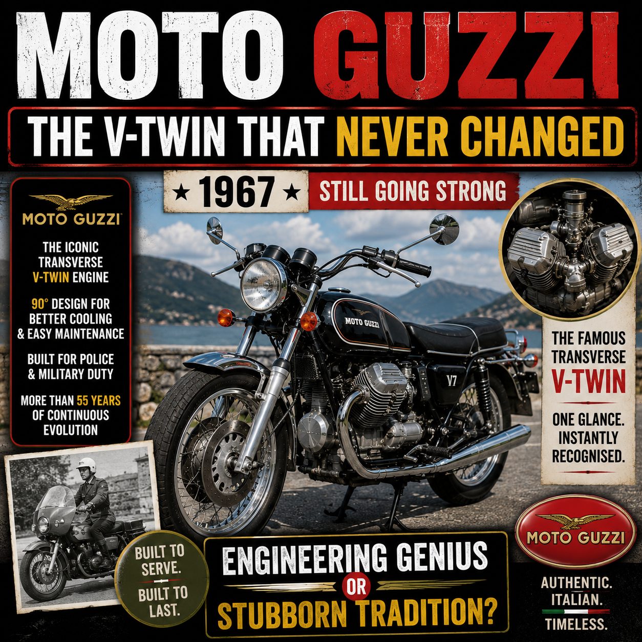 Did You Know The Moto Guzzi V-Twin Design Dates Back To The 1960s