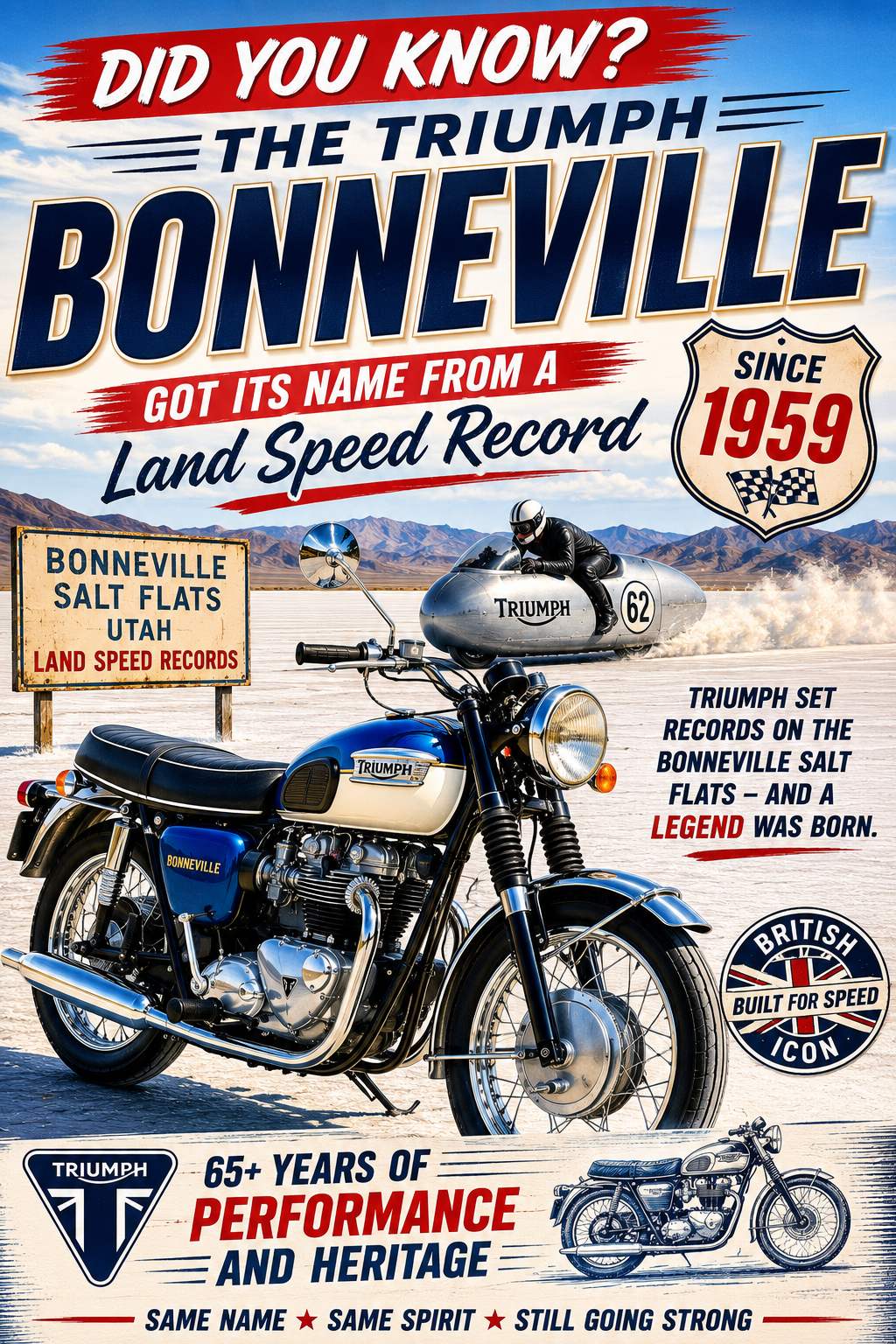 Did You Know The Triumph Bonneville Got Its Name From A Land Speed Record