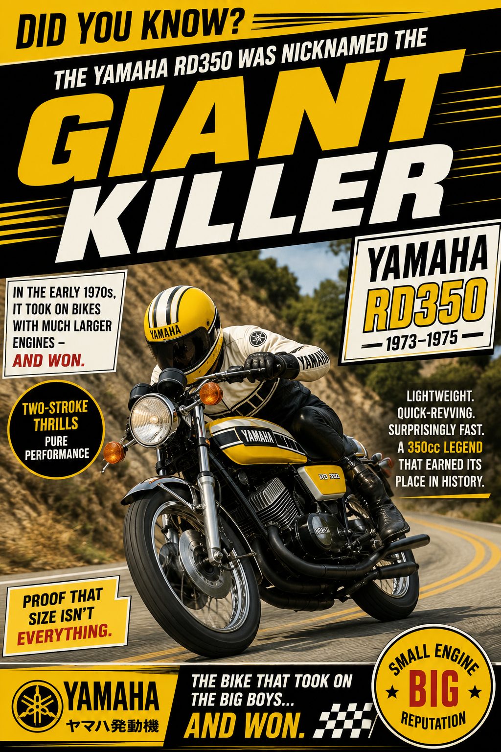 Did You Know The Yamaha RD350 Was Nicknamed The Giant Killer