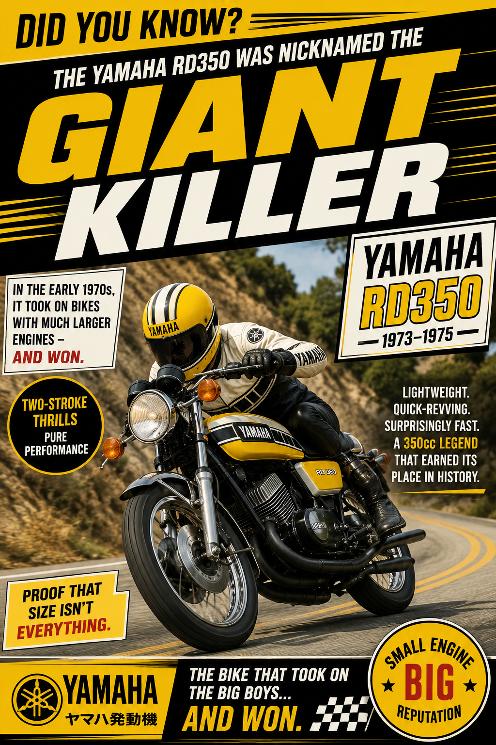 Did You Know The Yamaha RD350 Was Nicknamed The Giant Killer