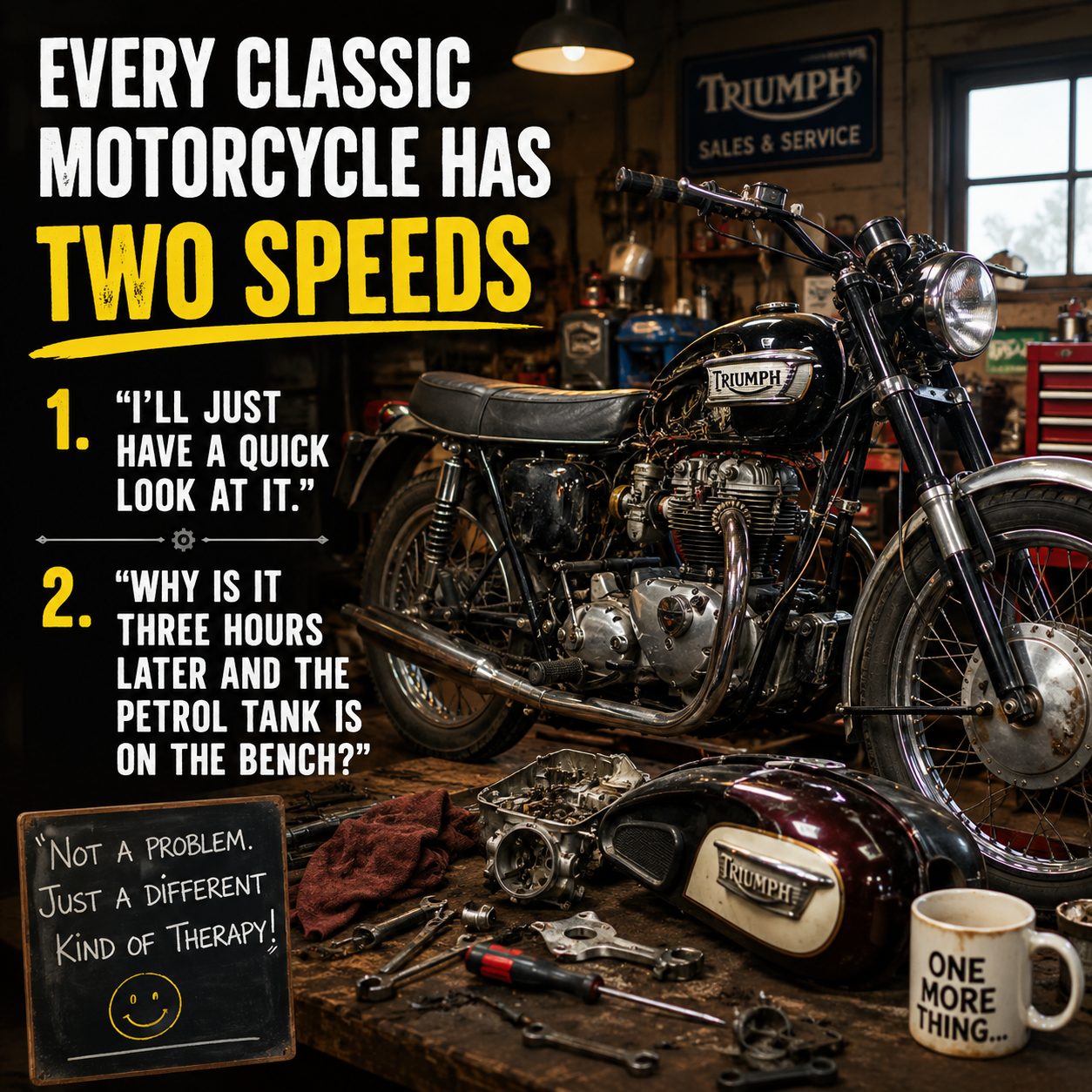 Every Classic Motorcycle Has Two Speeds