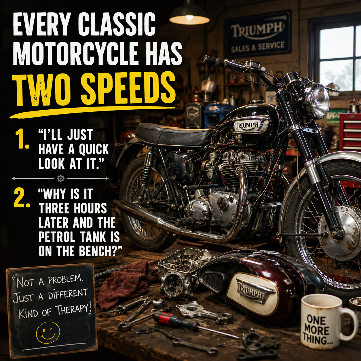 Every Classic Motorcycle Has Two Speeds
