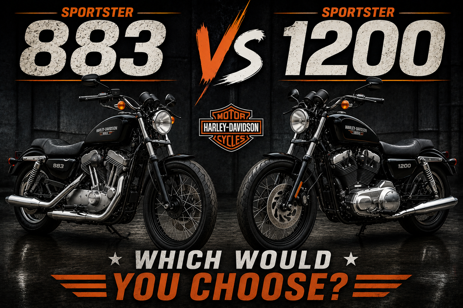 Harley-Davidson Sportster 883 vs Sportster 1200 – Which Sportster Would You Ride?
