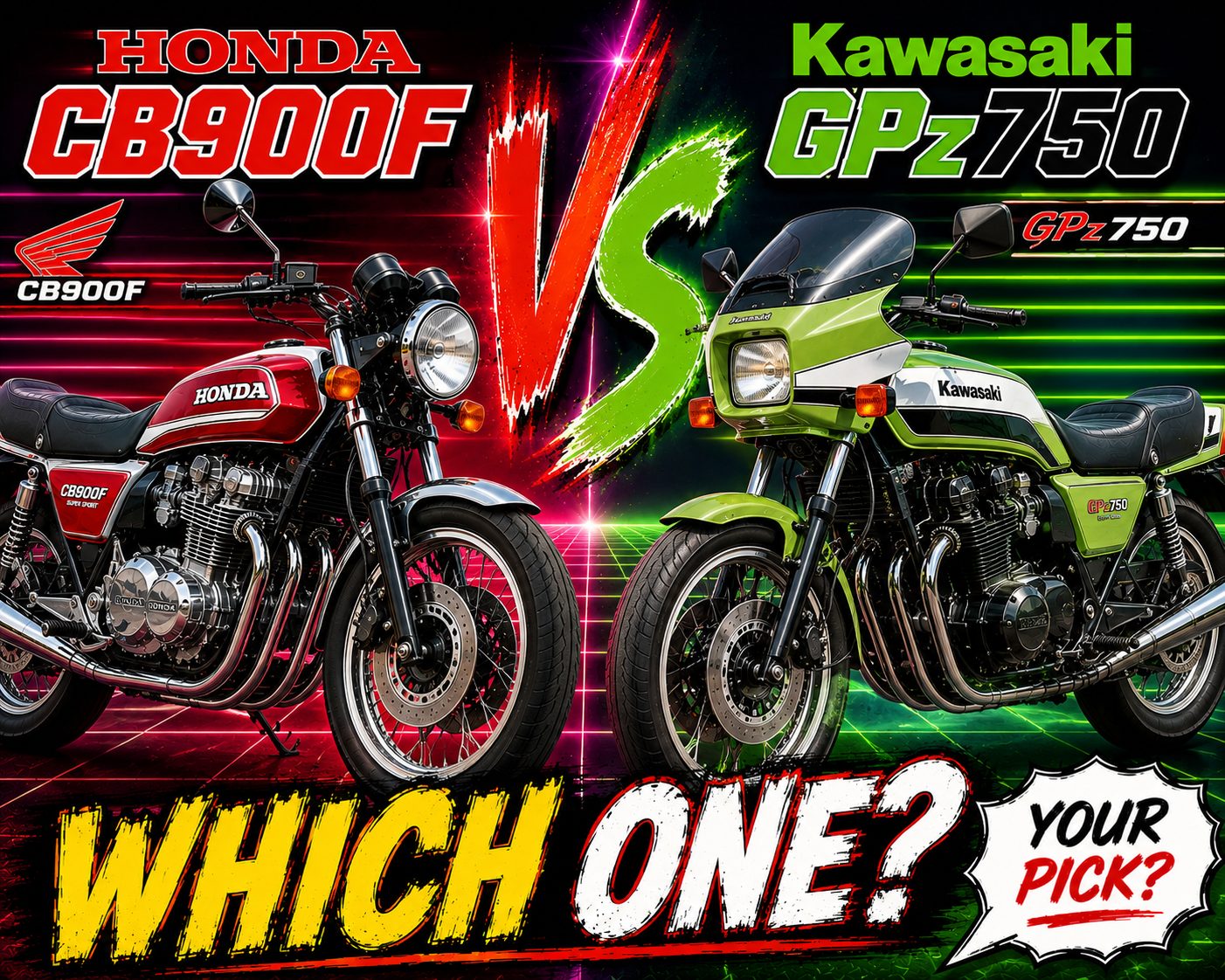 Honda CB900F vs Kawasaki GPz750
