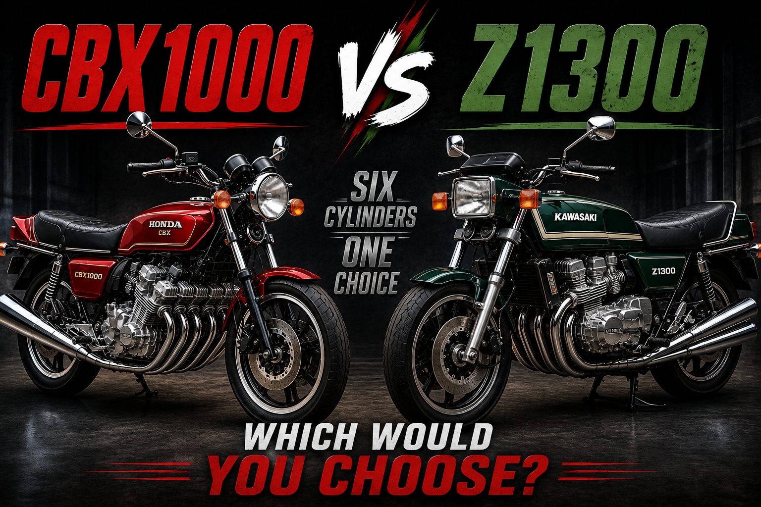 Honda CBX1000 vs Kawasaki Z1300 – Six Cylinders, One Choice