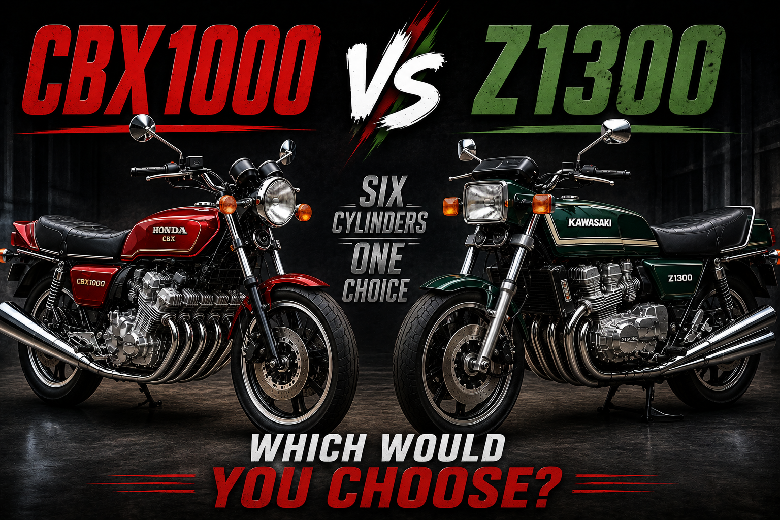 Honda CBX1000 vs Kawasaki Z1300 – Six Cylinders, One Choice