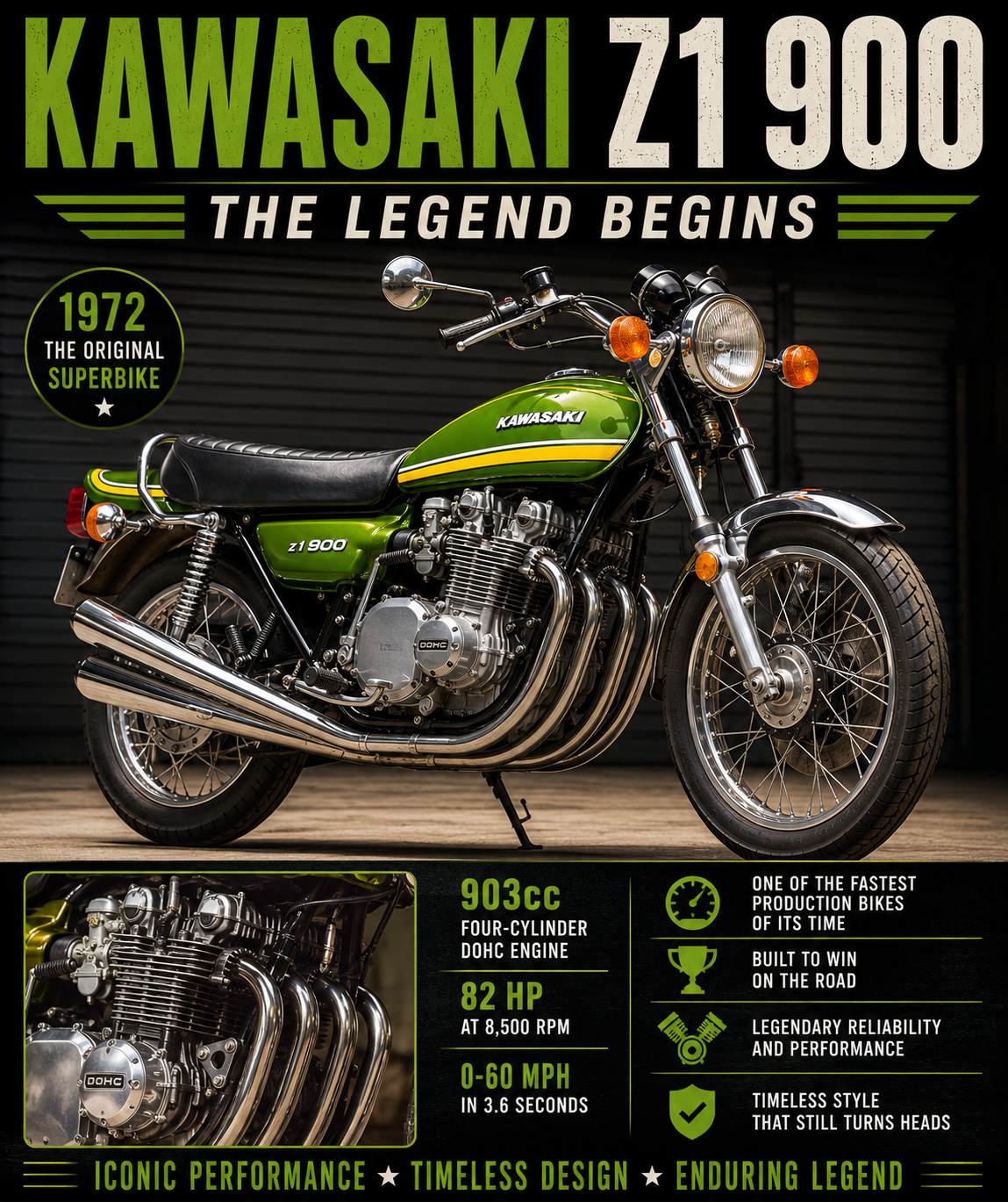 Kawasaki Z1 900 – The Motorcycle That Changed the Rules