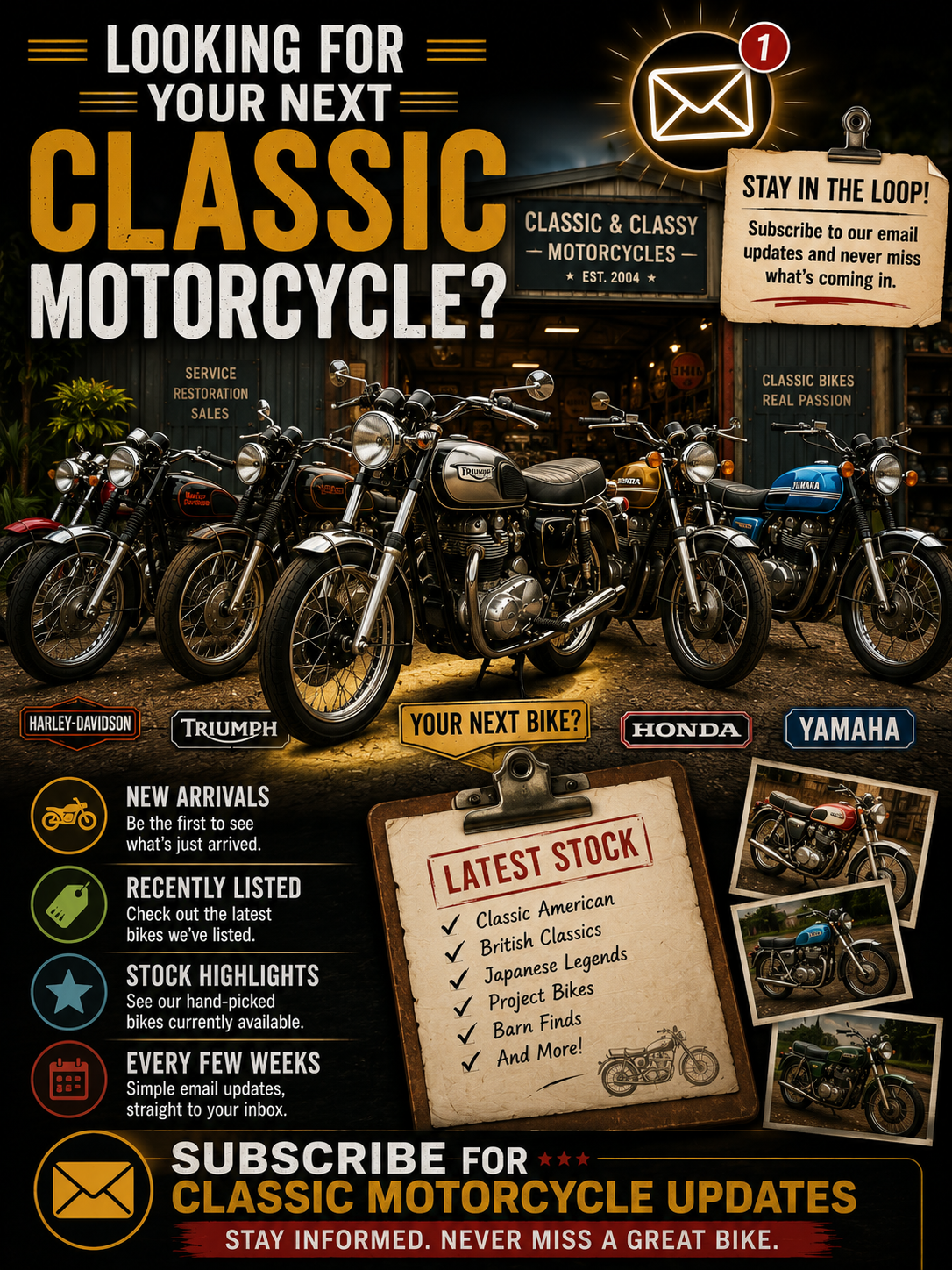 Looking for your next classic motorcycle