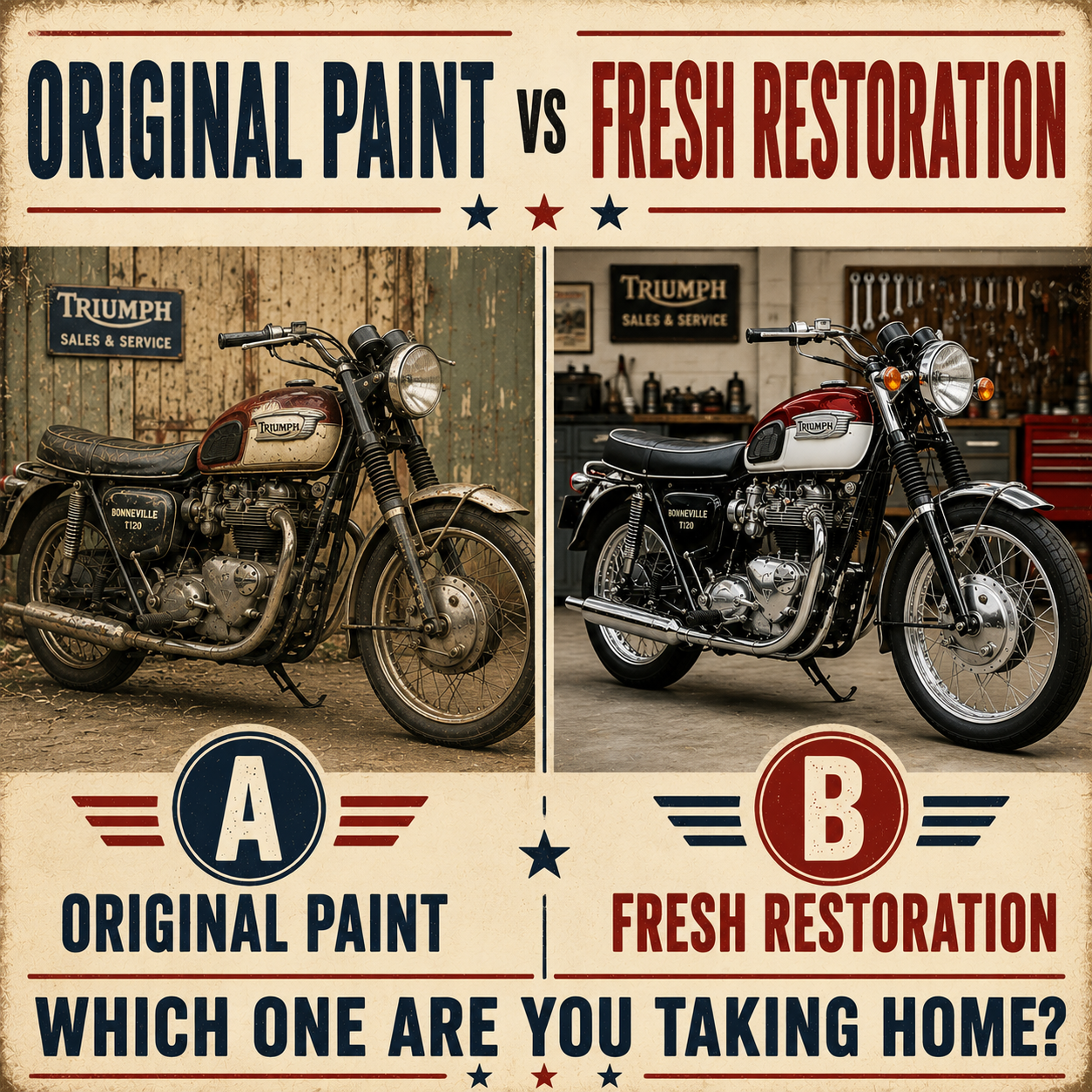 Original Paint vs Fresh Restoration