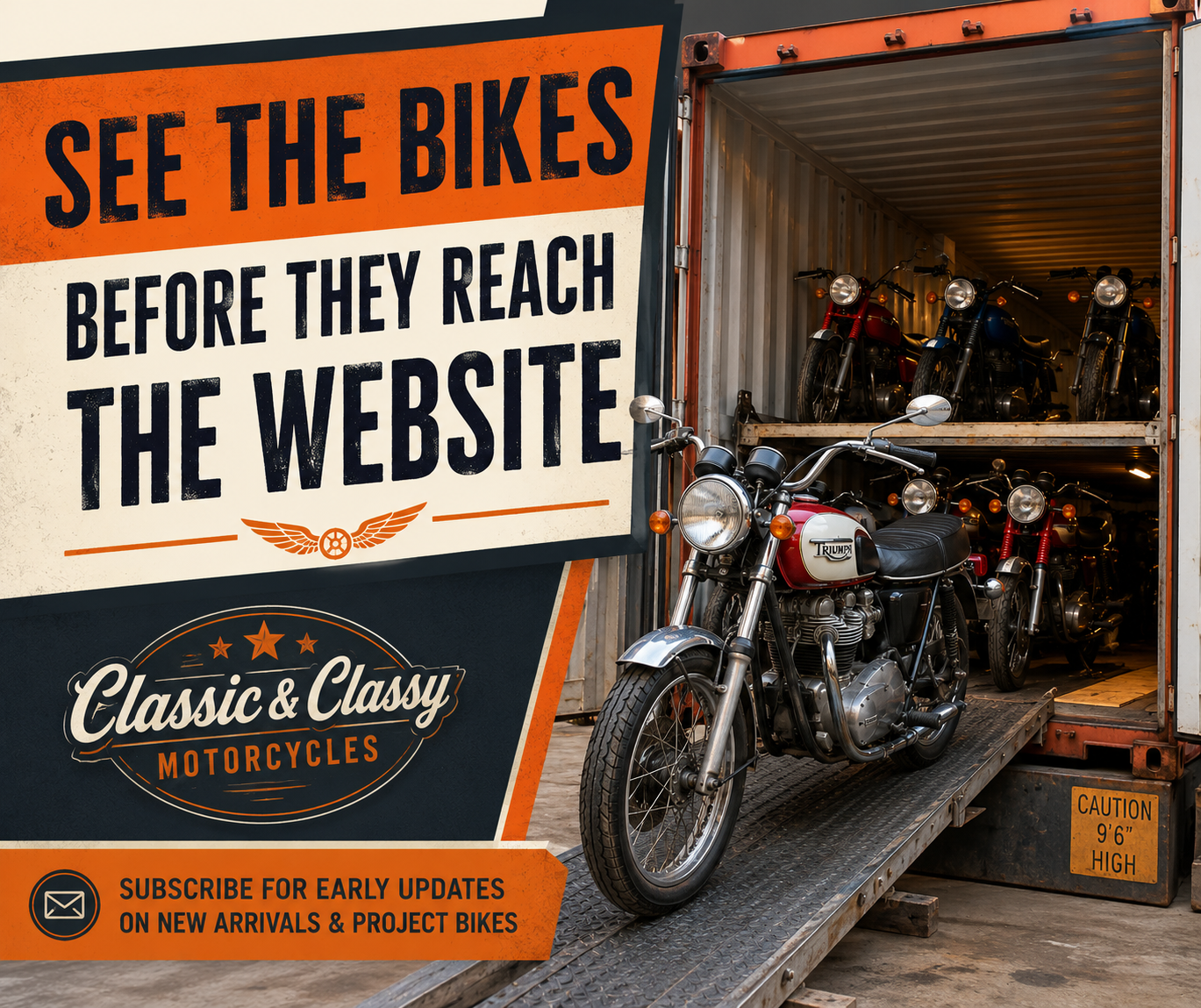 See The Bikes Before They Reach The Website