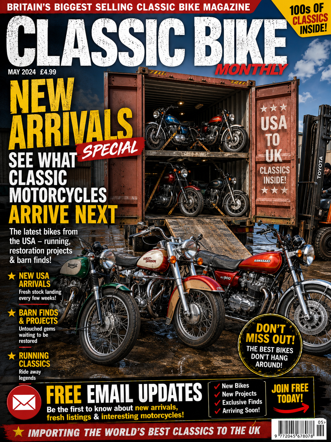 See what classic motorcycles arrive next.