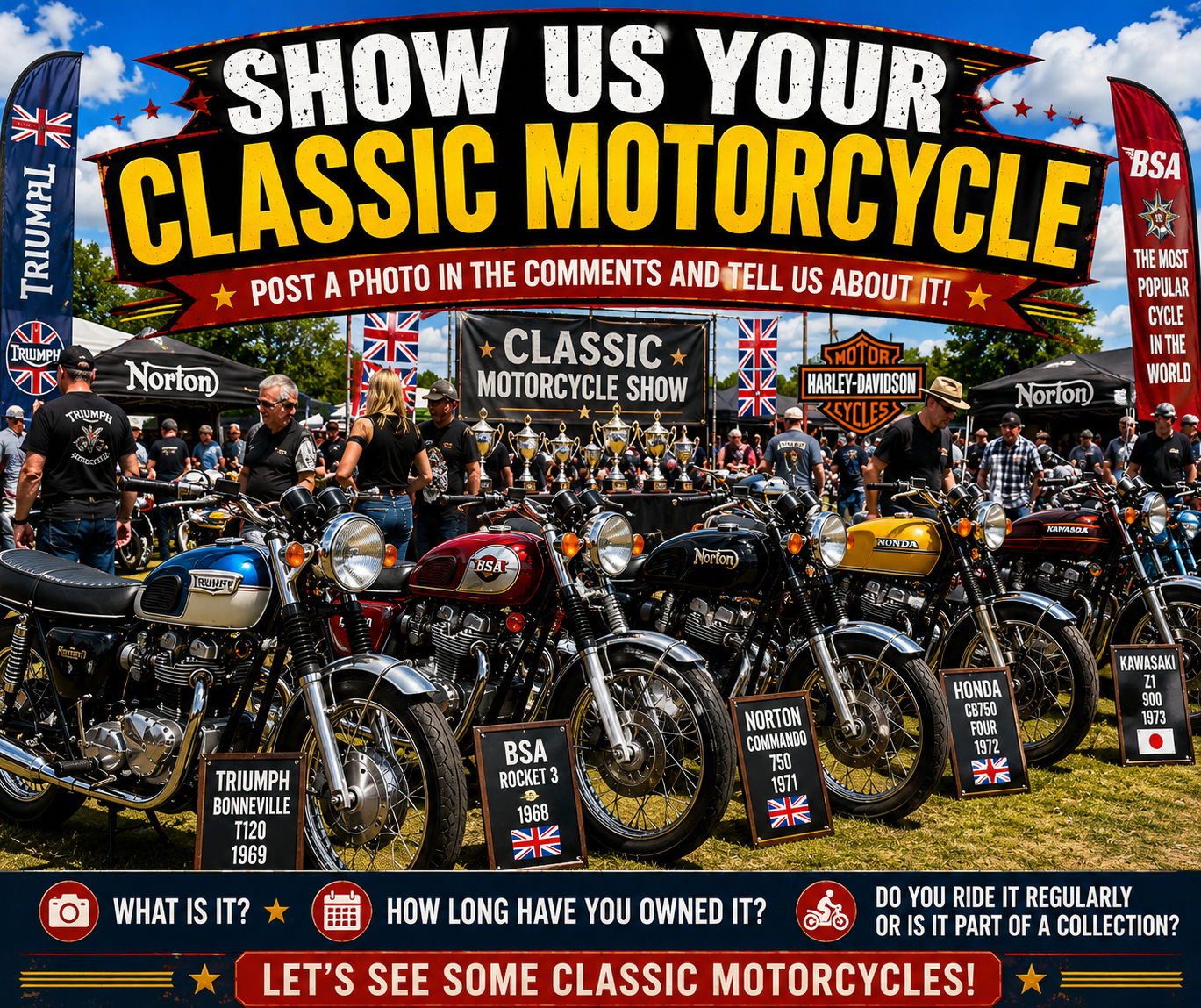 Show us your classic motorcycle.
