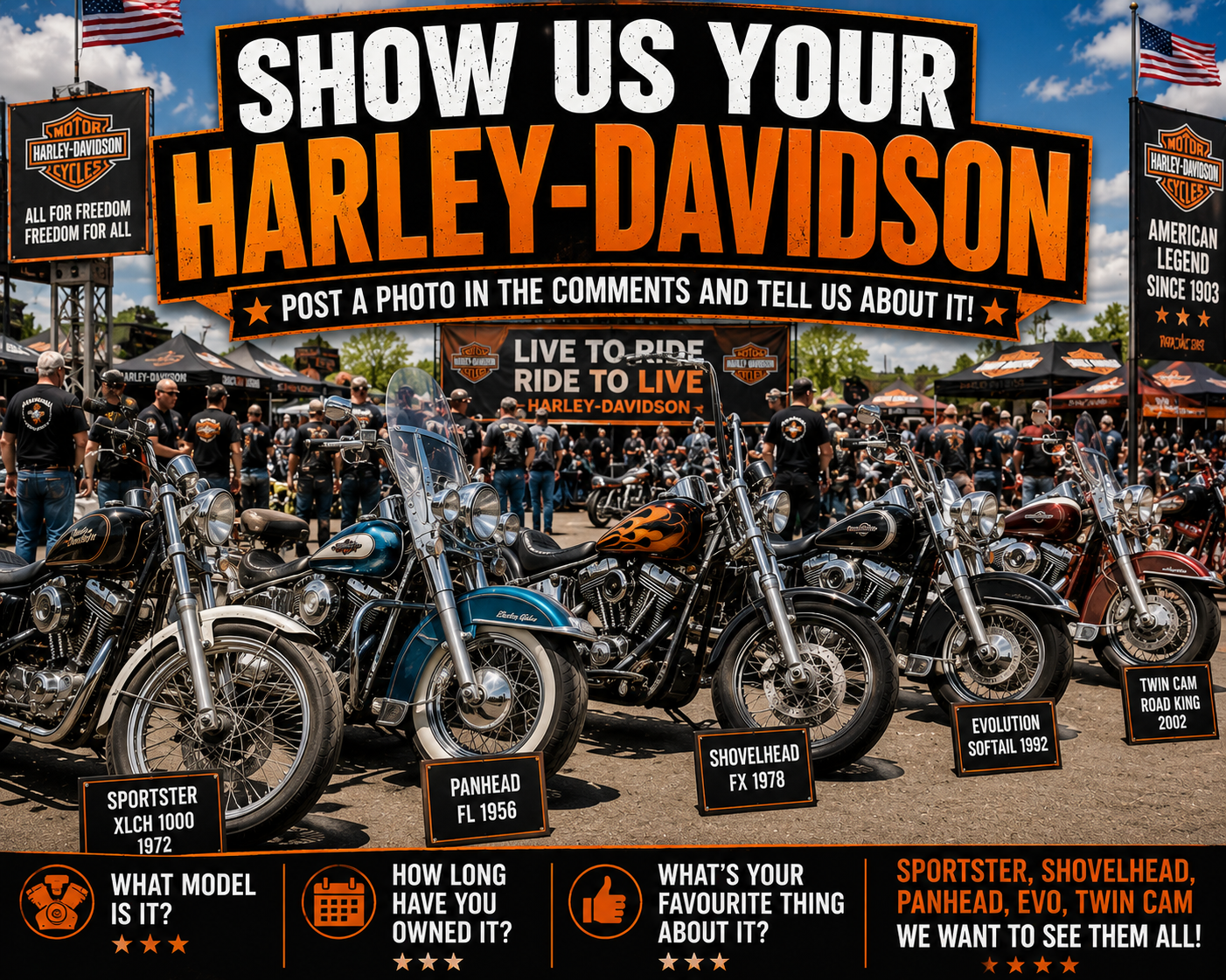 Show us your Harley-Davidson.
