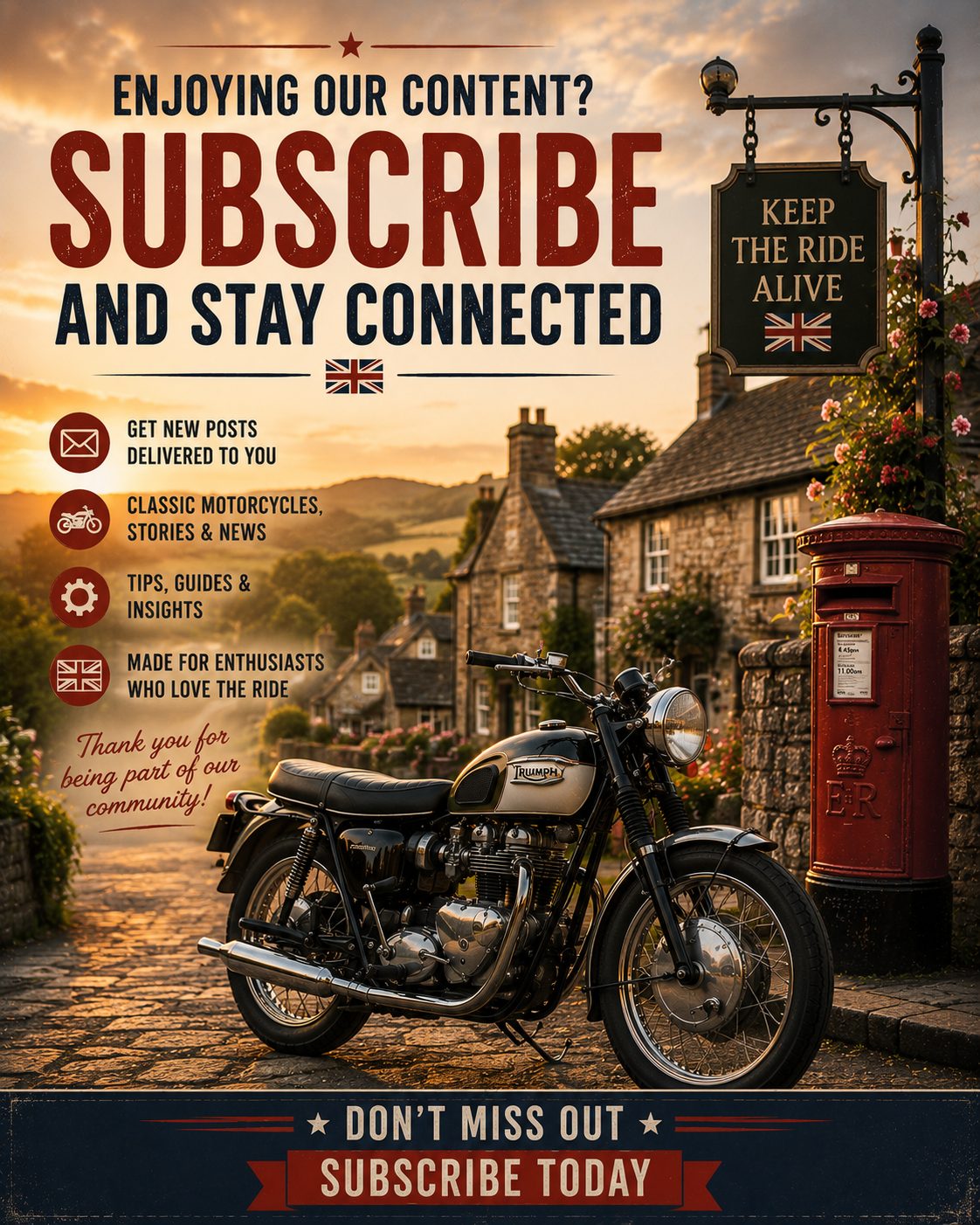 Stay up to date with Classic & Classy Motorcycles