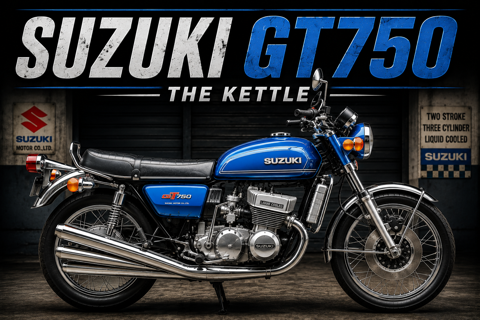 Suzuki GT750 – The Water-Cooled Two-Stroke That Changed Everything