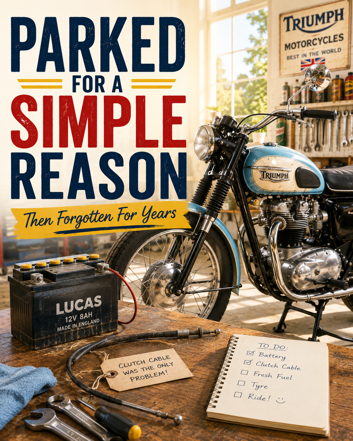 The Motorcycle That Was Parked For A Simple Reason