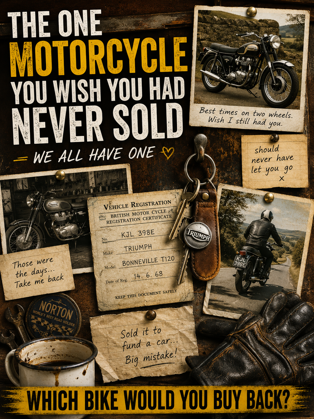 The motorcycle they wish they had never sold.