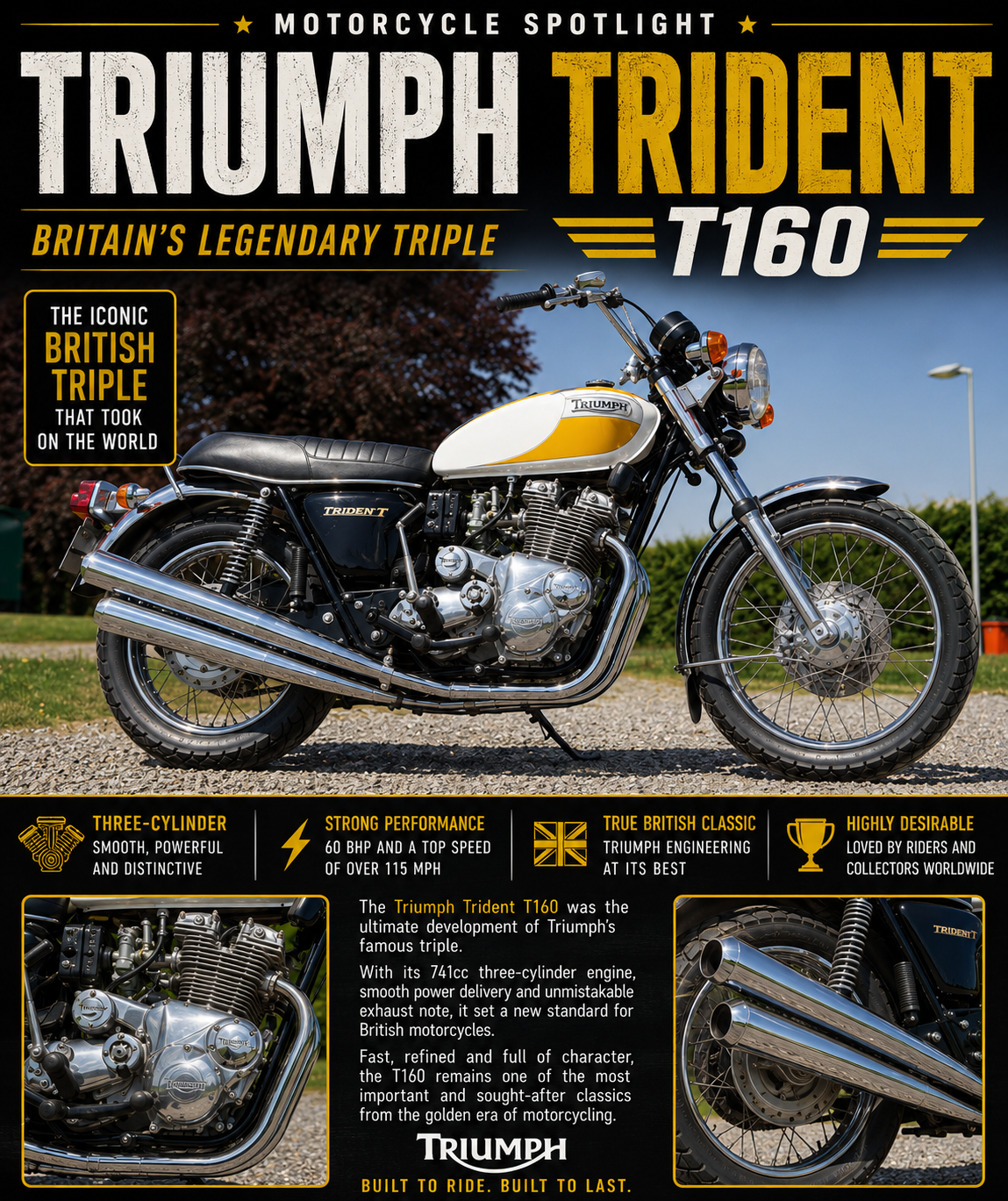Triumph Trident T160 – The Ultimate British Triple