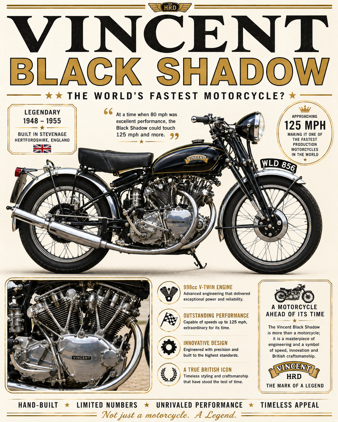 Vincent Black Shadow – The World's Fastest Motorcycle?