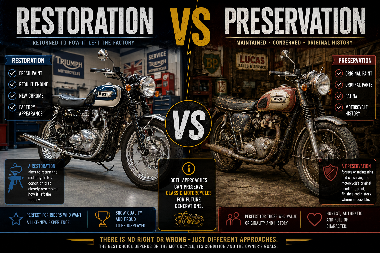What is the difference between a restoration and a preservation