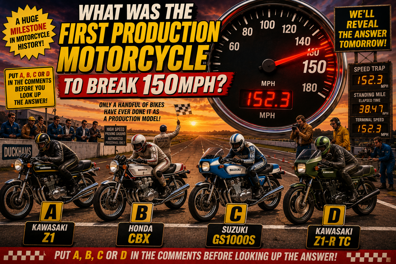 What was the first production motorcycle to break 150mph?