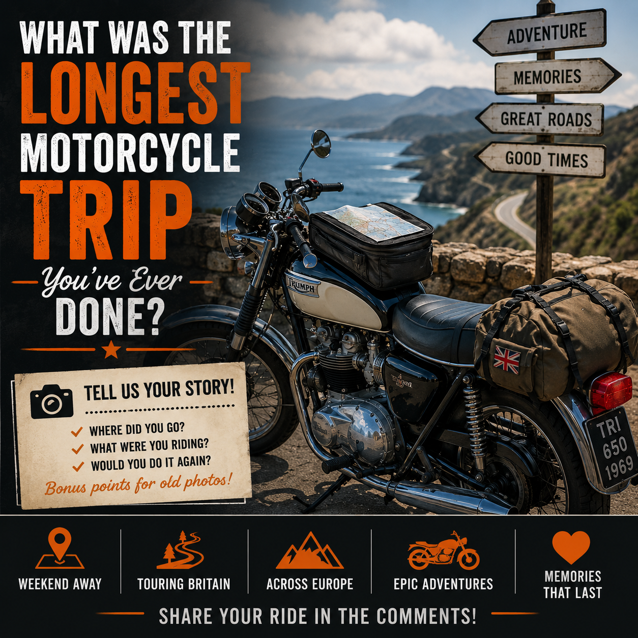 What Was the Longest Motorcycle Trip You've Ever Done?
