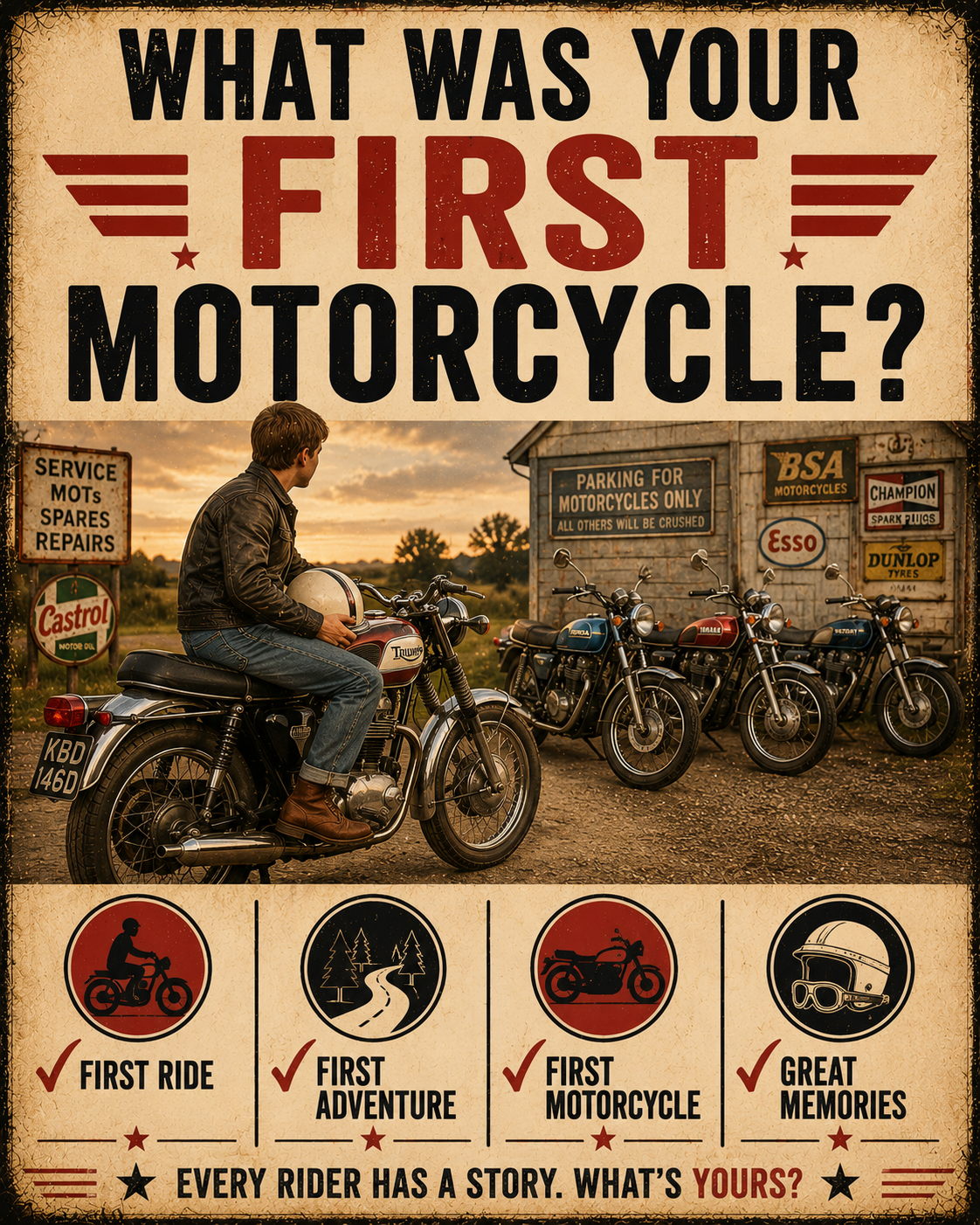 What was your first motorcycle
