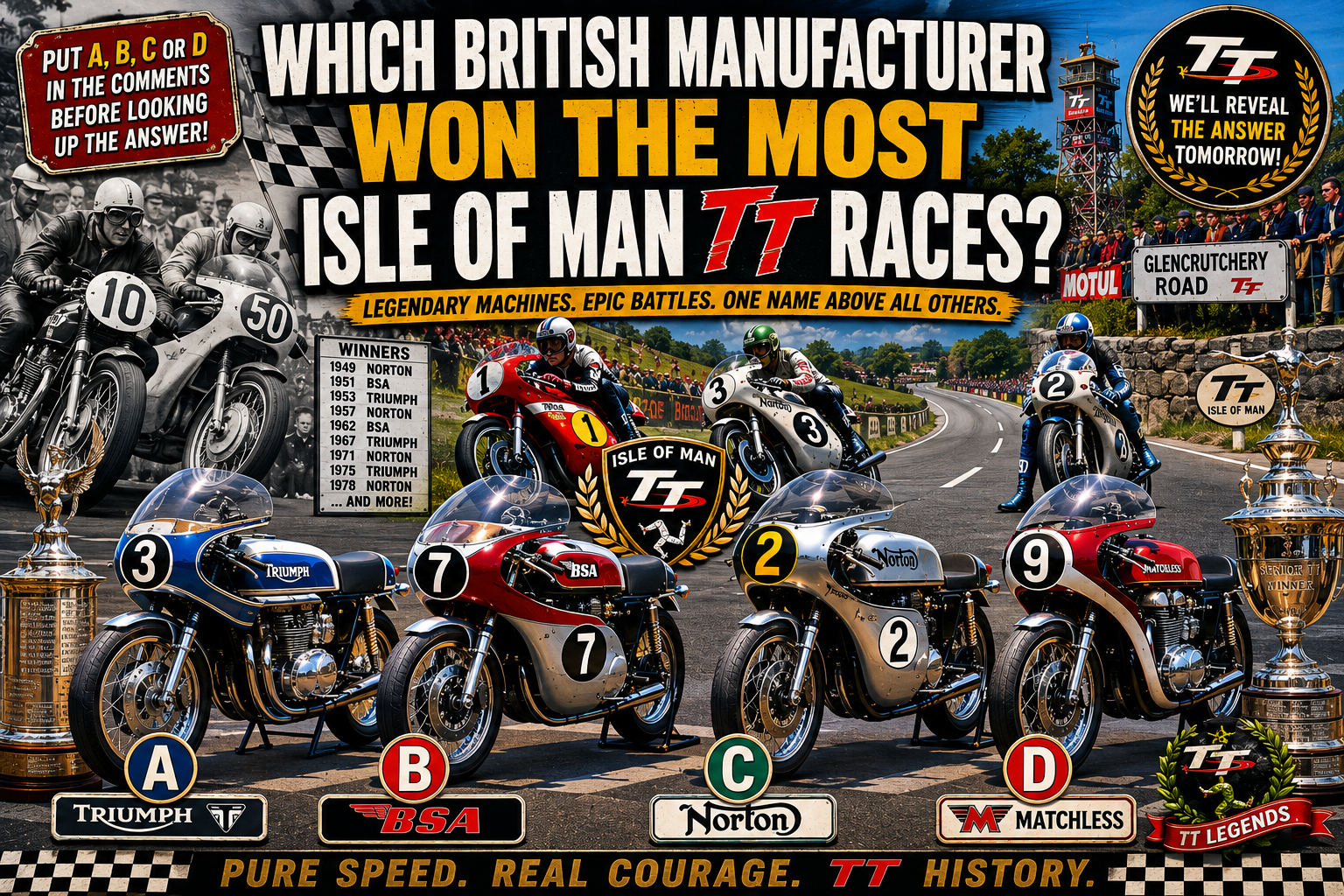 Which British manufacturer won the most Isle of Man TT races?