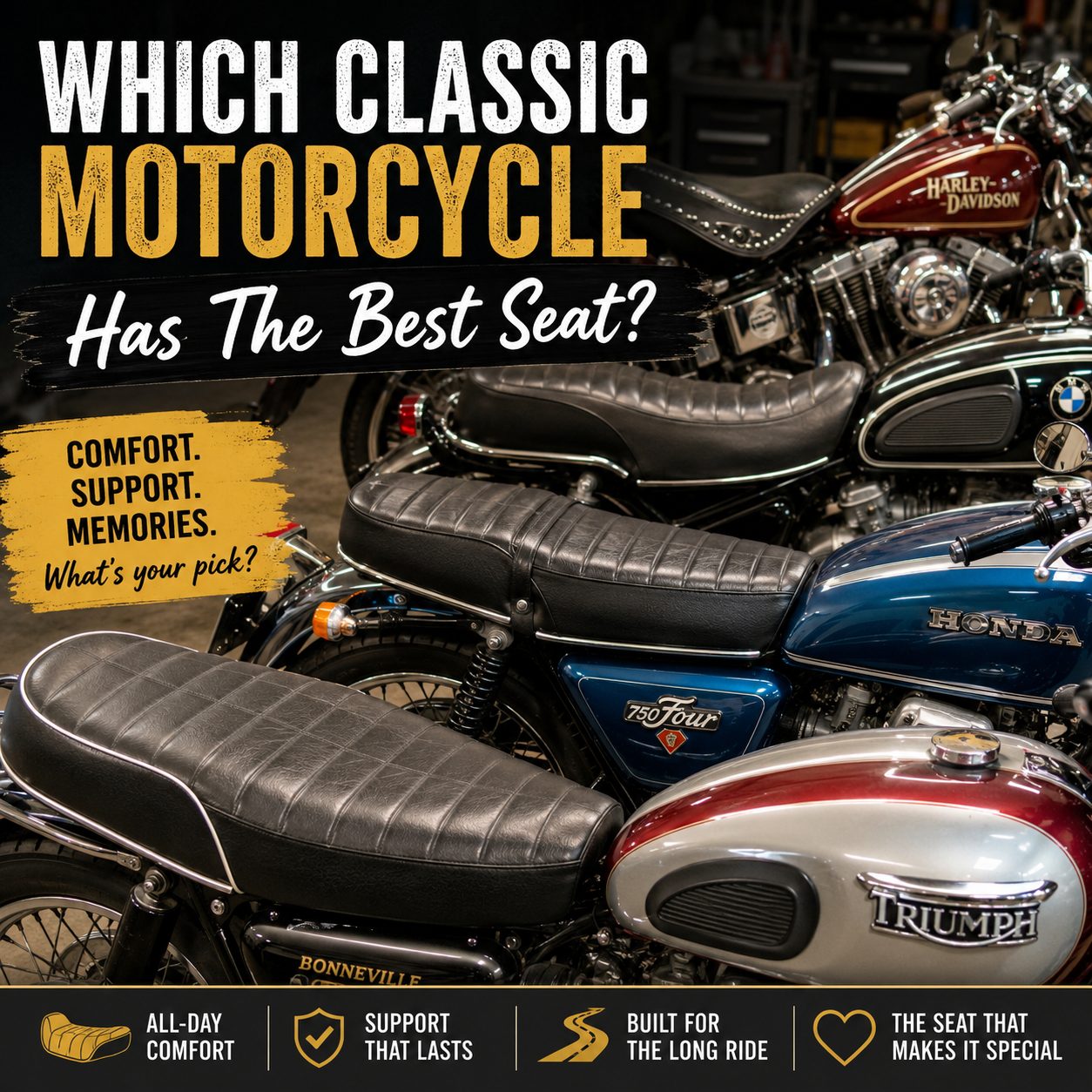 Which Classic Motorcycle Has The Best Seat?
