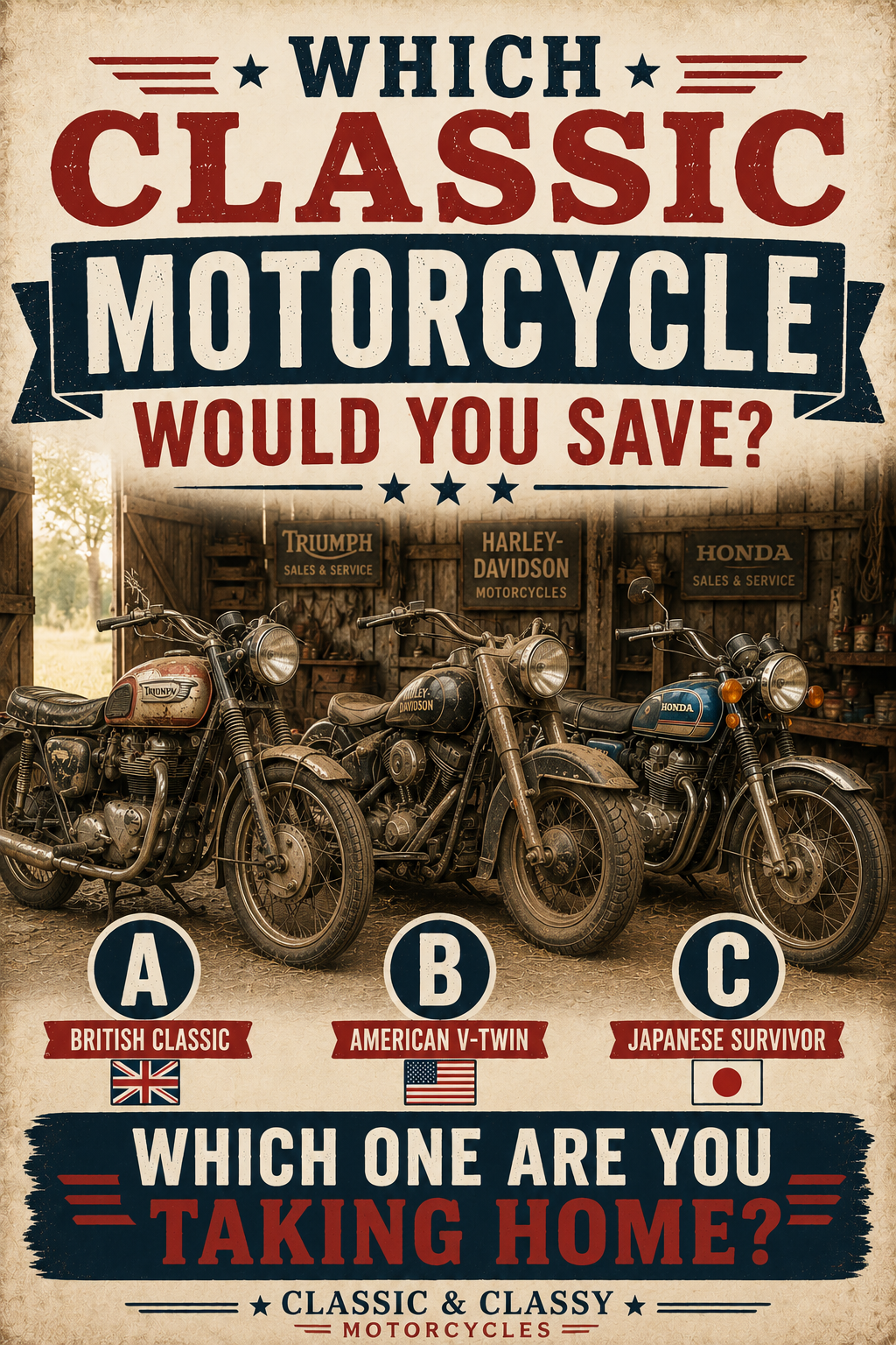 Which classic motorcycle would you save