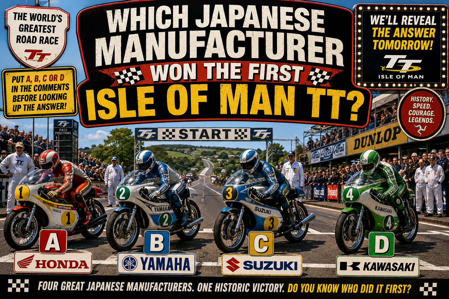 Which Japanese manufacturer won the first Isle of Man TT?