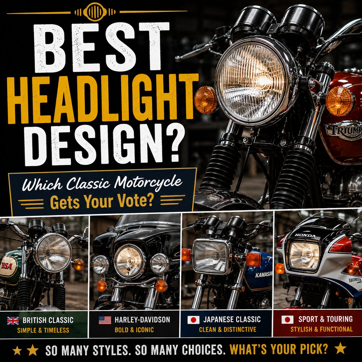 Which Motorcycle Has The Best Headlight Design?