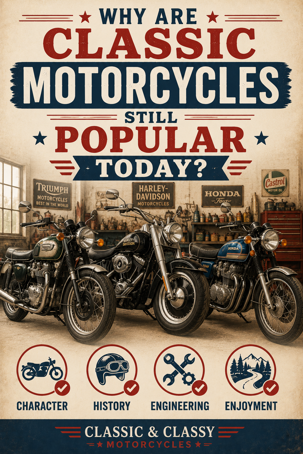 Why are classic motorcycles still popular today