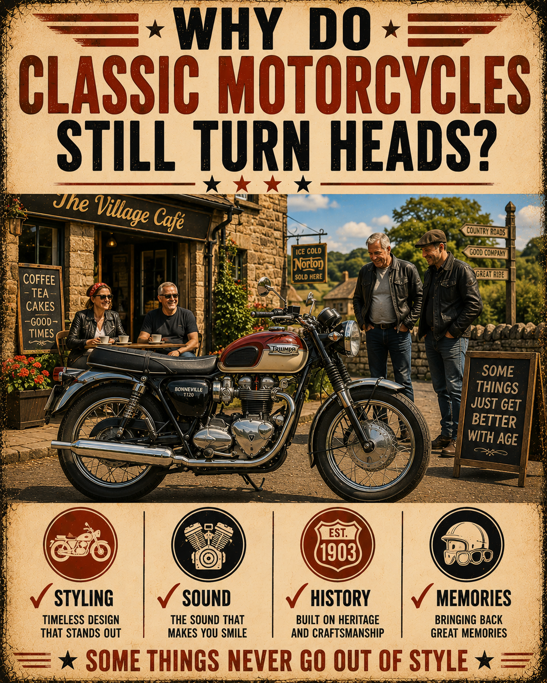 Why do classic motorcycles still turn heads