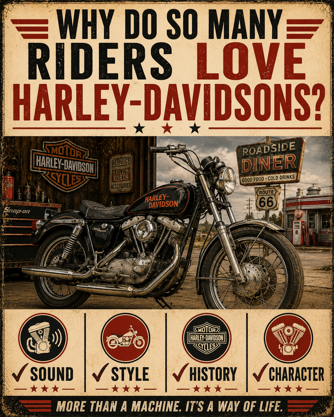 Why do so many riders love Harley-Davidsons