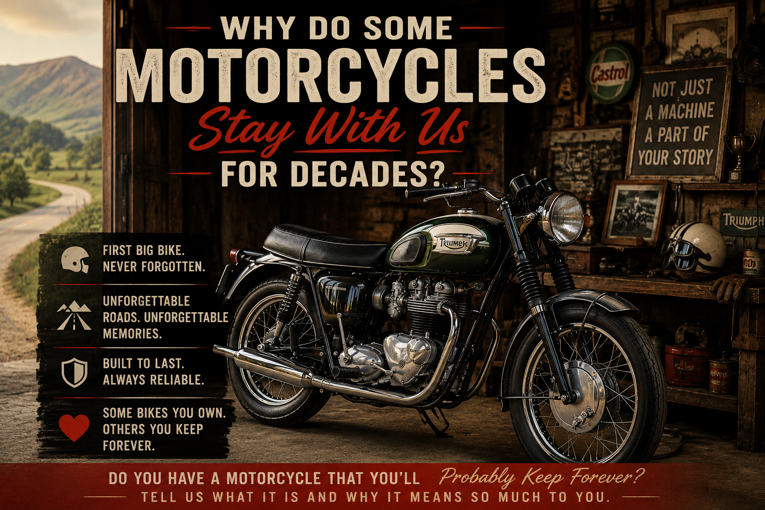 Why do some motorcycles stay with us for decades?