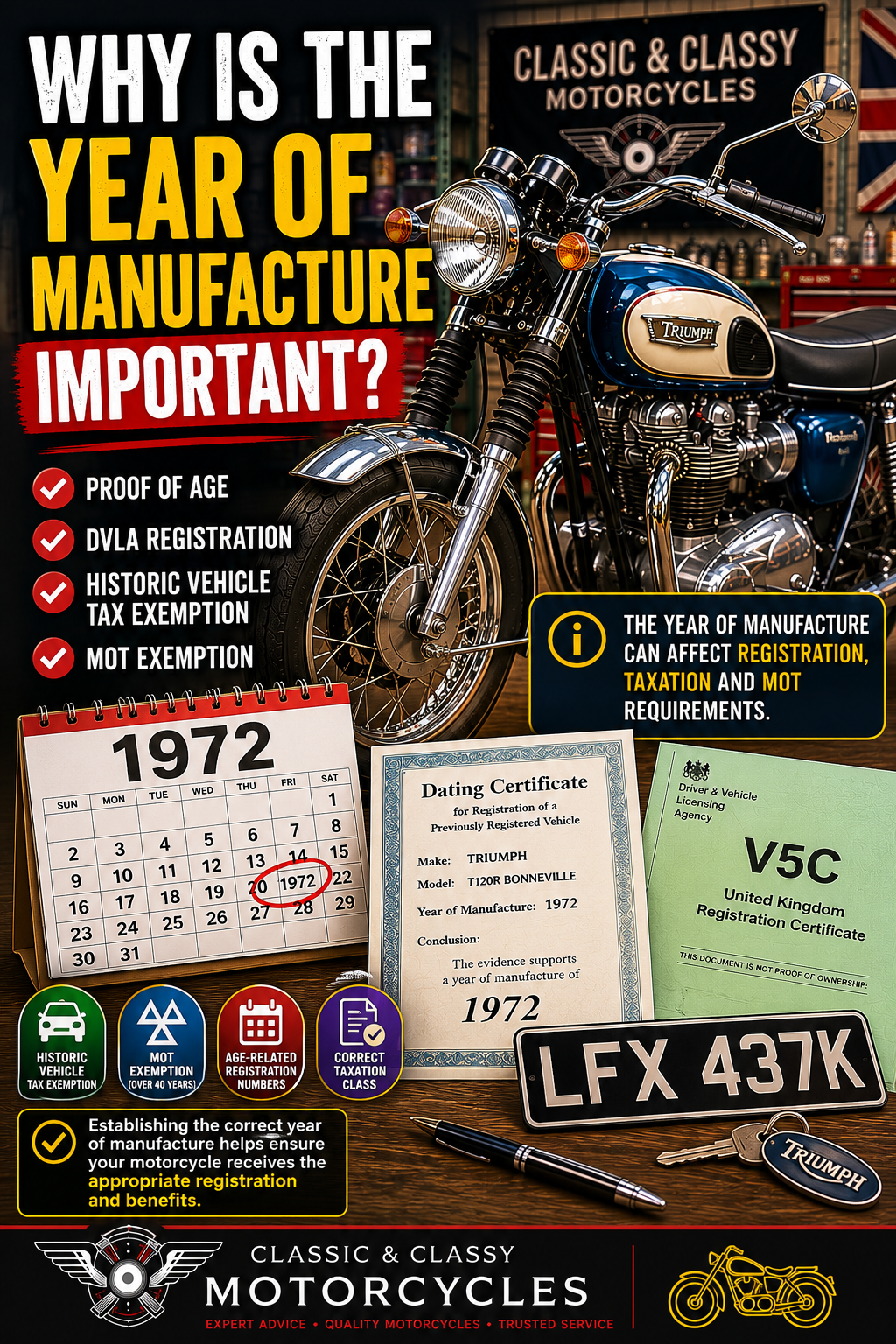 Why is the year of manufacture important