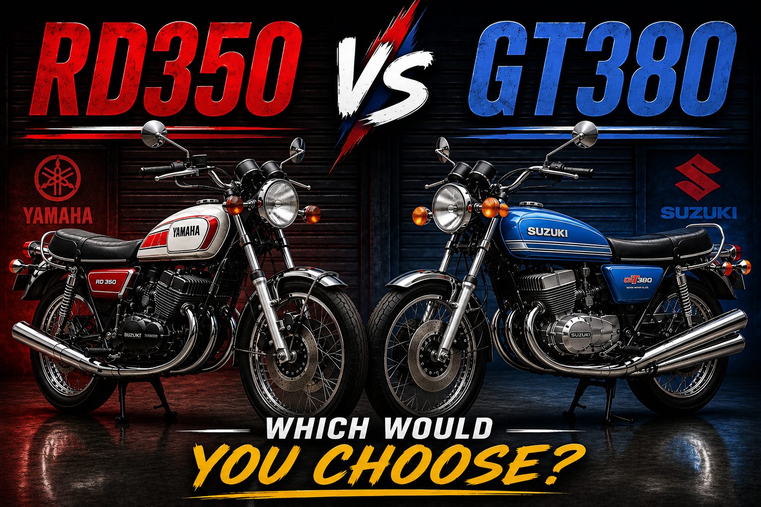 Yamaha RD350 vs Suzuki GT380 – Two Different Two-Stroke Philosophies