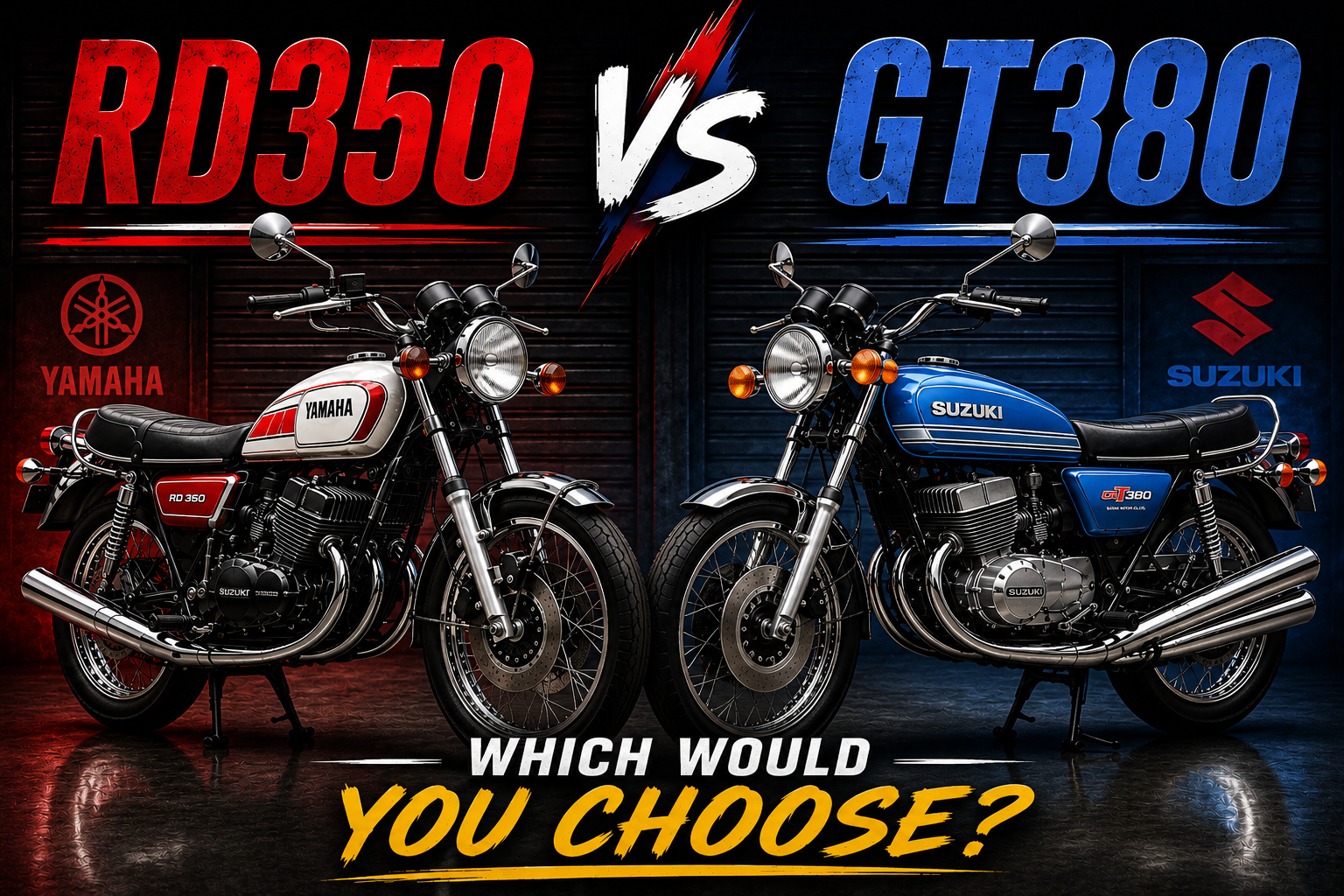 Yamaha RD350 vs Suzuki GT380 – Two Different Two-Stroke Philosophies