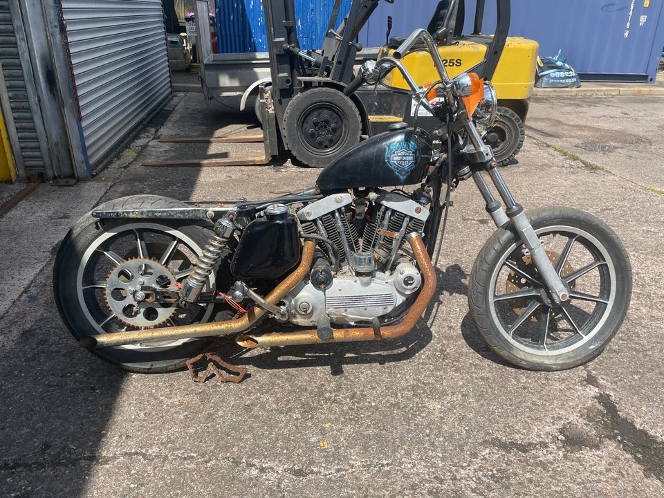 1970 Harley Davidson Ironhead Sportster 1000cc XLCH Project Kick and Electric Start