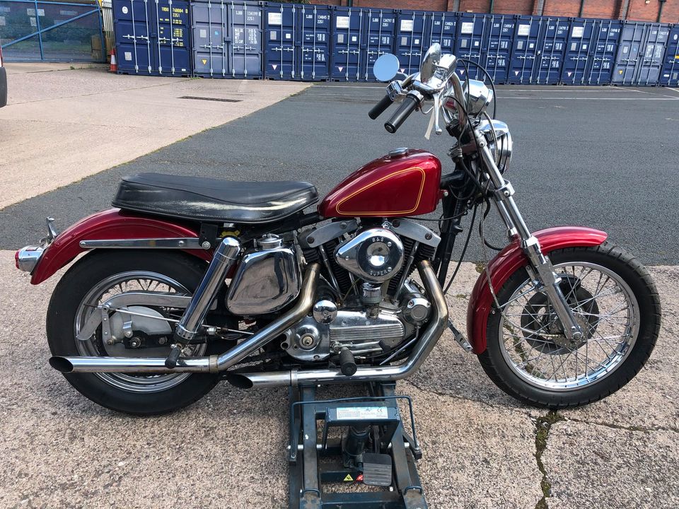 1970 Harley Davidson Ironhead Sportster 1000cc XLCH Red