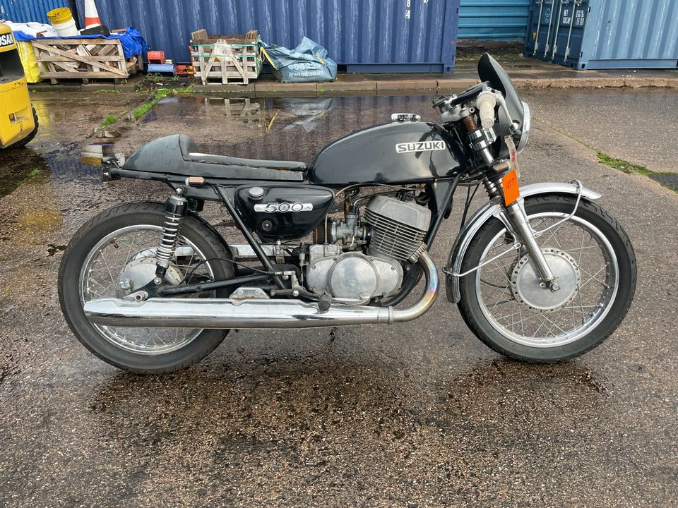 1971 Suzuki T500 500cc Titan Running Project Cafe race style Ref1457