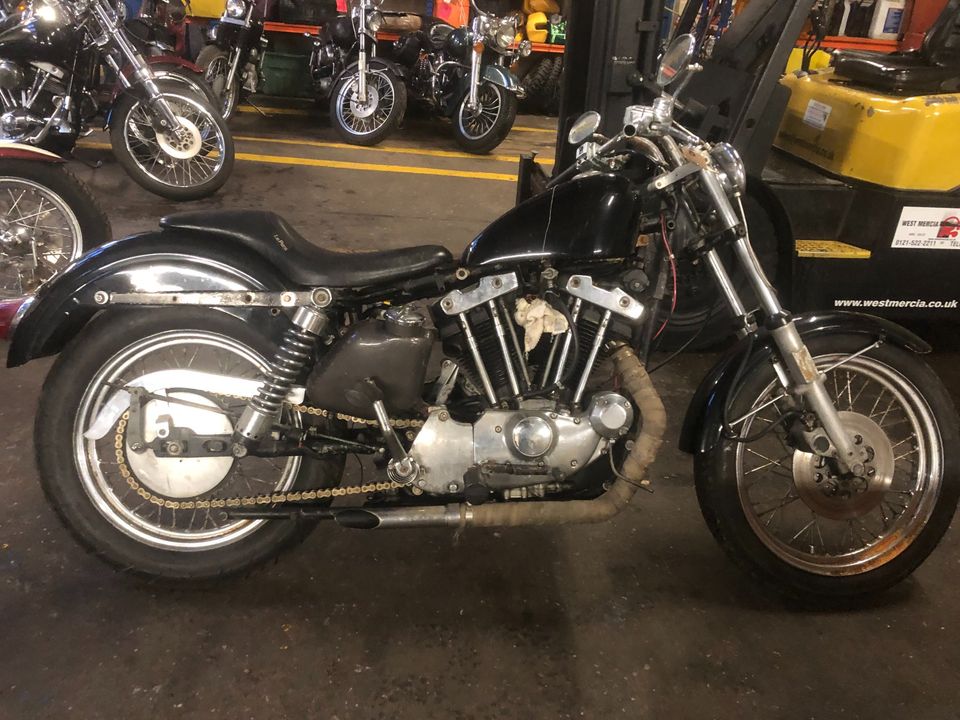 1972 Harley Davidson 1000cc Ironhead Sportster XLCH Project