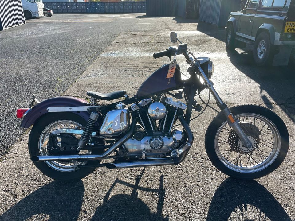 1973 Harley Davidson Ironhead Sportster 1000cc XLCH Kick Electric