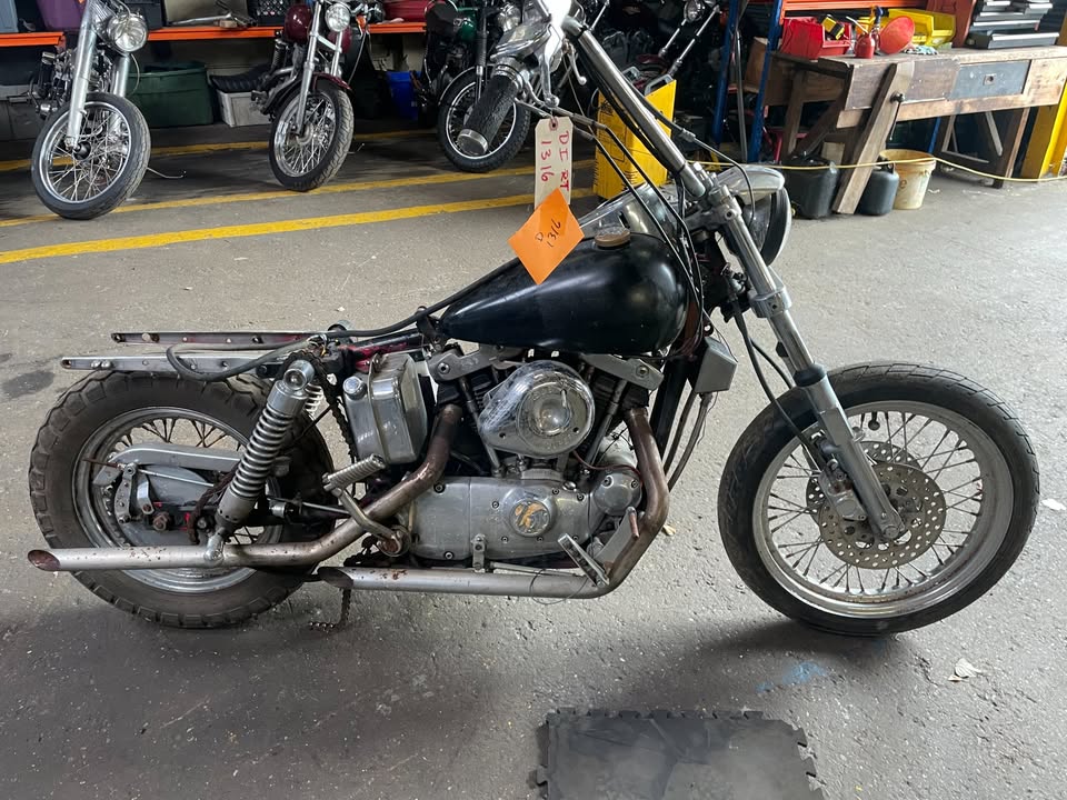 1973-Harley-Davidson-Ironhead-Sportster-XLCH-1000cc-Project-Barn-Find-Ref-D1316