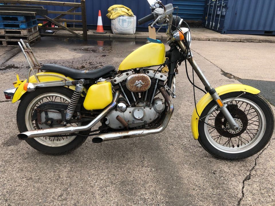 1974 Harley Davidson 1000cc Ironhead Sportster XL XLH Project